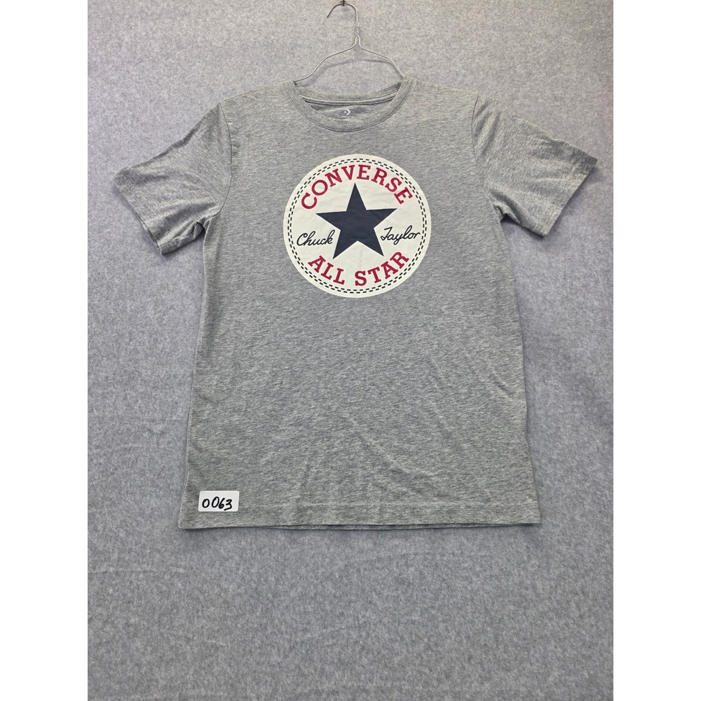 Converse Chuck Taylor All Star Graphic Tee Gray Boys XL 13-15 YRS‎ Short Sleeve